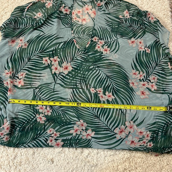 SHOW ME YOUR MUMU M boho palm vacay top/swim cover in kimono style—see pics EUC - Picture 5 of 5